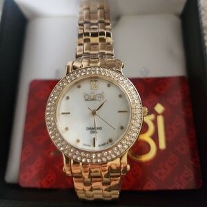 Burgi Diamond Mother Of Pearl Dial